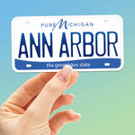 Michigan License Plate Sticker - Choose from 10+ MI Cities & Sayings