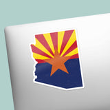 Cute Flag of Arizona Decal on Laptop