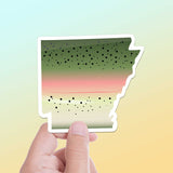 Rainbow Trout Arkansas Fishing Sticker