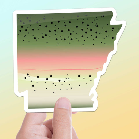 Rainbow Trout Arkansas Fishing Sticker