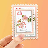 Arkansas State Flower Apple Blossom Sticker - AR Vintage Stamp Decal