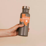 Home Austin Texas Map Sticker - Orange TX Sports Decal