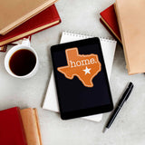 Home Austin Texas Map Sticker - Orange TX Sports Decal