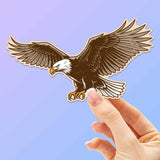 Bald Eagle Birdwatching Sticker - Patriotic Bird Decal