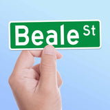Beale Street Memphis Sticker - Tennessee Street Sign Decal