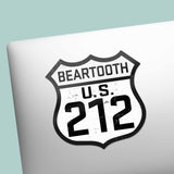 Montana Beartooth Highway 212 Road Sign Sticker