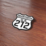 Montana Beartooth Highway 212 Road Sign Sticker