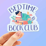 Bedtime Book Club Sticker - Cute Reading Decal