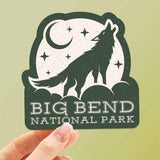 Big Bend National Park Coyote Sticker - Cool Texas Decal