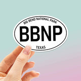 Big Bend National Park White Oval Bumper Sticker