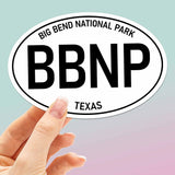 Big Bend National Park White Oval Bumper Sticker