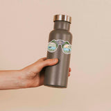 Binoculars Birding Decal on Water Bottle