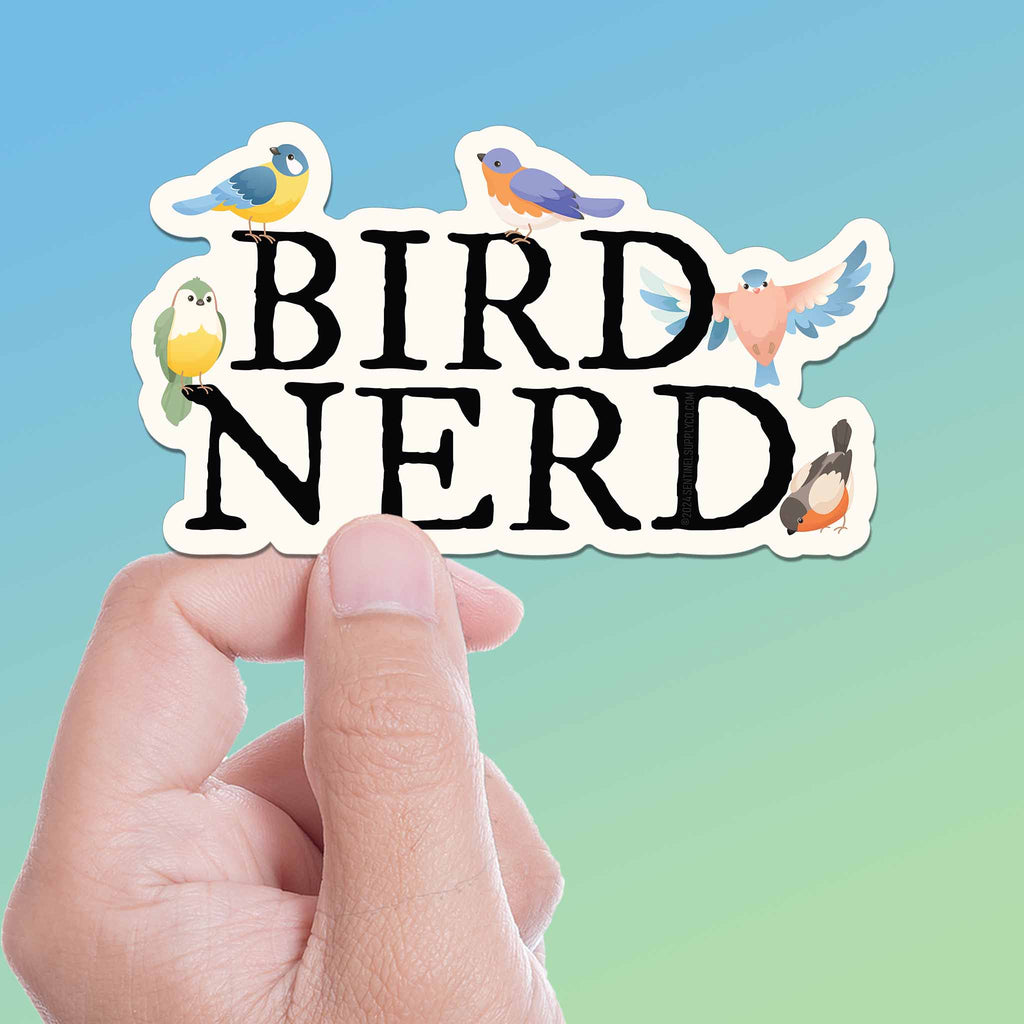Bug Nerd Sticker Bird Nerd Birding Sticker - Cute Birdwatcher Gift, Thoughtful ...