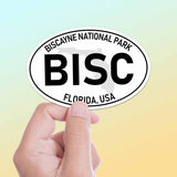Biscayne National Park White Oval Bumper Sticker