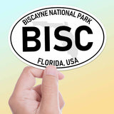 Biscayne National Park White Oval Bumper Sticker