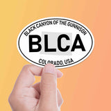 Black Canyon of the Gunnison National Park White Oval Bumper Sticker