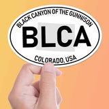 Black Canyon of the Gunnison National Park White Oval Bumper Sticker