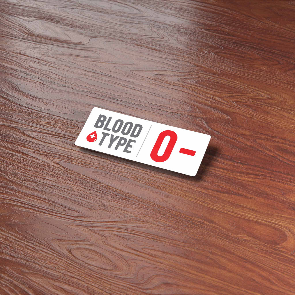 Blood Typing Sticker Set of 3 Blood Type Stickers for Helmets - Mini Emergency Medical ...