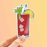 Bloody Mary Sticker - Mini Drink Decal