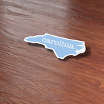 Blue North Carolina Magnet for Car - Raleigh Durham Chapel Hill NC Flexible Fridge Magnet - Research Triangle Cute Southern Gift