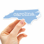 Blue North Carolina Magnet for Car - Raleigh Durham Chapel Hill NC Flexible Fridge Magnet - Research Triangle Cute Southern Gift