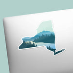 Cute Upstate New York Sticker on Laptop