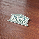 Blue Museum Nerd Sticker - Cute Nerdy Decal for Laptop