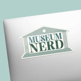 Blue Museum Nerd Sticker - Cute Nerdy Decal for Laptop