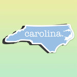 Blue North Carolina Magnet for Car - Raleigh Durham Chapel Hill NC Flexible Fridge Magnet - Research Triangle Cute Southern Gift