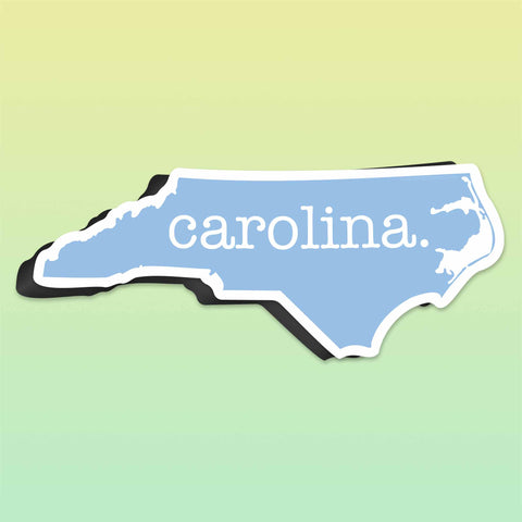 Blue North Carolina Magnet for Car - Raleigh Durham Chapel Hill NC Flexible Fridge Magnet - Research Triangle Cute Southern Gift