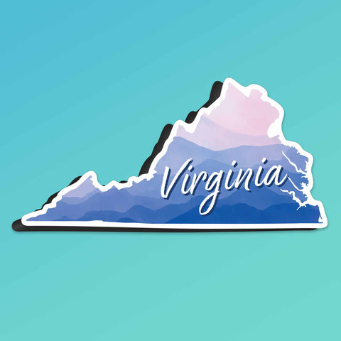 Blue Ridge Mountains Virginia Car Magnet, Appalachia VA Flexible Fridge Magnet, Charlottesville Richmond Roanoke Cute Southern Gift