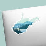 Cute WV Sticker on Laptop