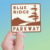 Blue Ridge Parkway Vintage Road Sign Sticker