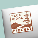 Blue Ridge Parkway Vintage Road Sign Sticker