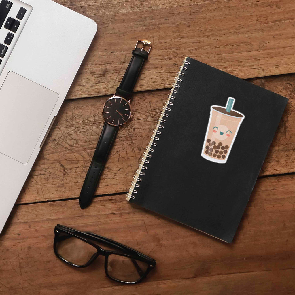Rich Tea Computer Sticker Boba Sticker - Cute Bubble Tea Decal for Laptop & Hydroflask Water ...