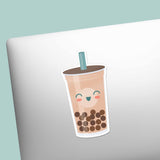 Boba Sticker - Cute Bubble Tea Decal for Laptop