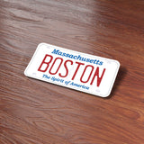 Massachusetts License Plate Bumper Stickers - Choose Your MA City or Phrase Decal