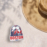 Boston Skyline USA Soccer Sticker - Massachusetts Sports Decal 2026