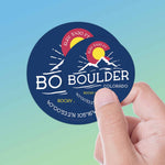Boulder Colorado Stickers Set