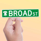 Broad Street Philly Street Sign Sticker - Philadelphia Decals