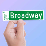 Broadway New York City Street Sign Sticker - NYC Decals