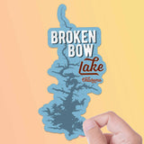 Broken Bow Lake Oklahoma Sticker