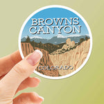 Browns Canyon Colorado Bumper Sticker, Buena Vista CO Decals for Hydroflask Water Bottle, Chaffee County Gifts