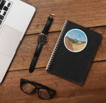 Browns Canyon Colorado Sticker on Journal with Macbook and Watch
