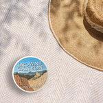 Browns Canyon Colorado Bumper Sticker Outdoors on Picnic Blanket