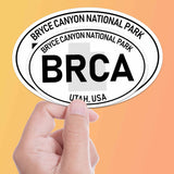 Bryce Canyon National Park White Oval Bumper Sticker