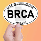 Bryce Canyon National Park White Oval Bumper Sticker