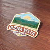 Buena Vista Colorado Rocky Mountain Badge Sticker