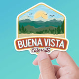 Buena Vista Colorado Rocky Mountain Badge Sticker