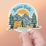 Buena Vista Colorado Tent Camping Sticker